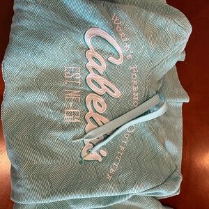 Cabela's Teal hoodie